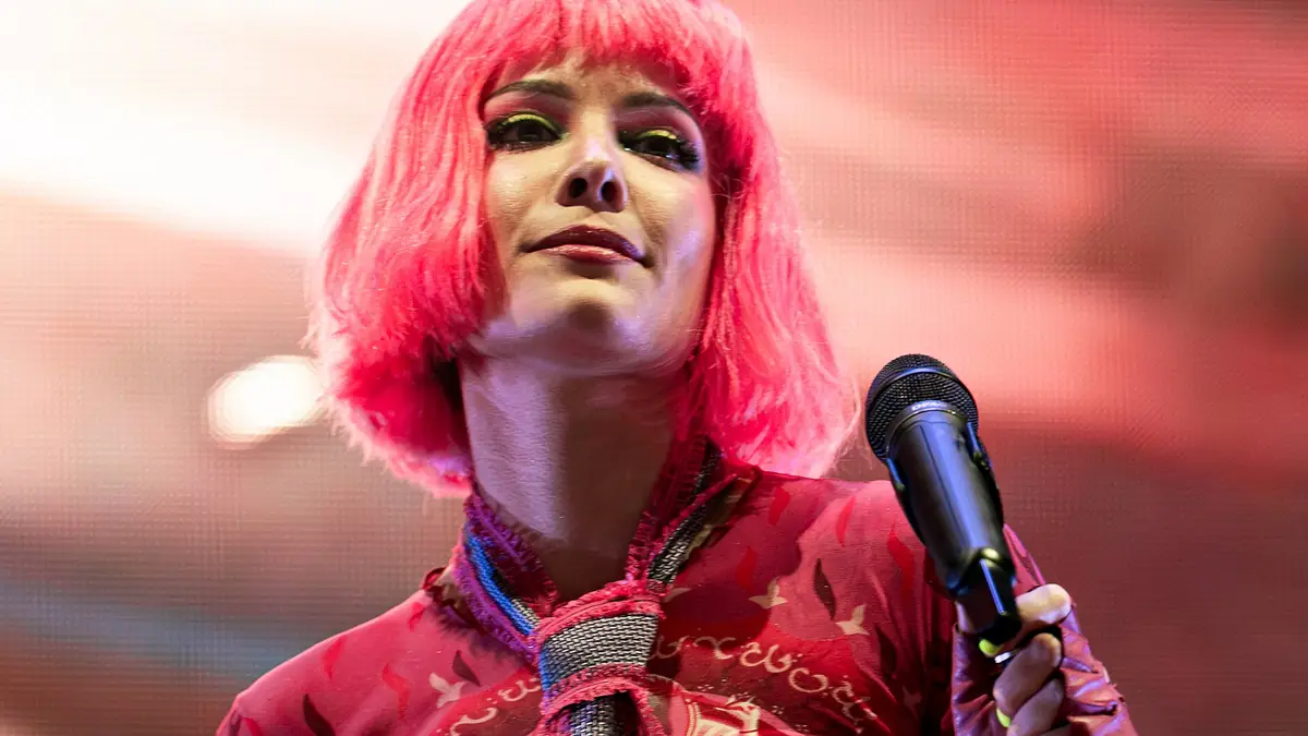Halsey (Ashley Frangipane) performing live on the Fairbanks Lawn at Hollywood Forever cemetery in Los Angeles California on October 14 2025