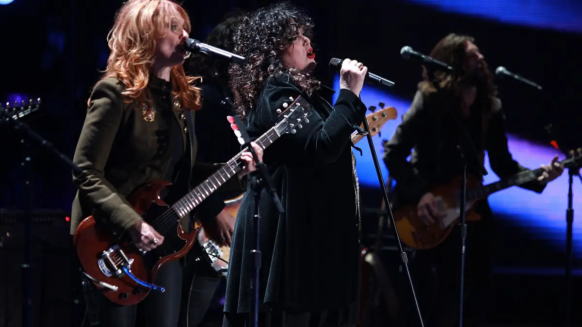 Heart performs for service members during the 2010 VH1 Divas Salute the Troops concert at Marine Corps Air Station Miramar in Miramar, San D