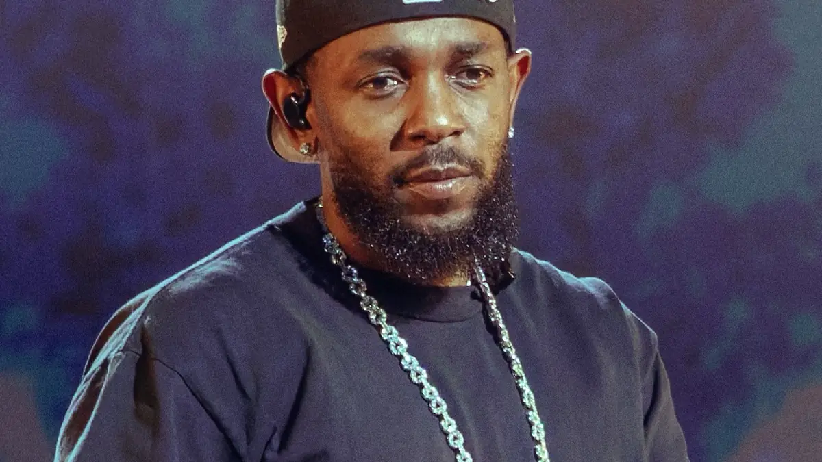 Kendrick Lamar performing at the Grand National Tour