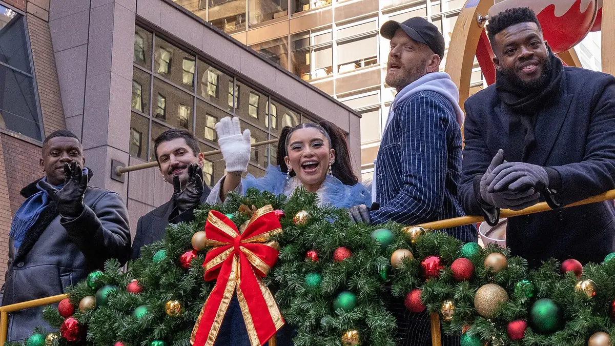 Pentatonix at Macy's Thanksgiving Day Parade in 2023